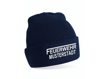 Feuerwehr Strickmütze navy