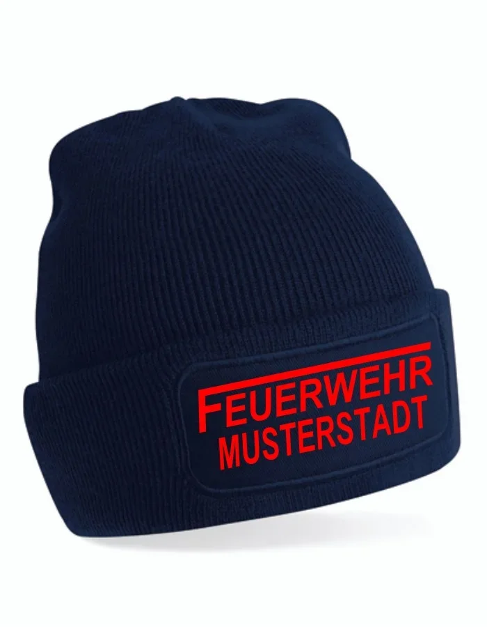 Feuerwehr Strickmütze navy