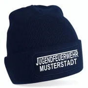 Jugendfeuerwehr Strickmütze navy