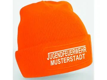 Jugendfeuerwehr Strickmütze orange