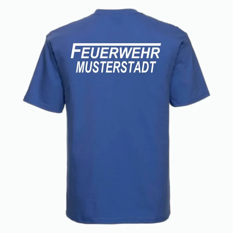 Feuerwehr T-Shirt royal blau