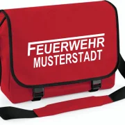 Feuerwehr Umhängetasche rot, groß
