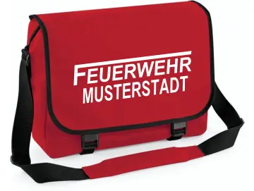 Feuerwehr Umhängetasche rot, groß