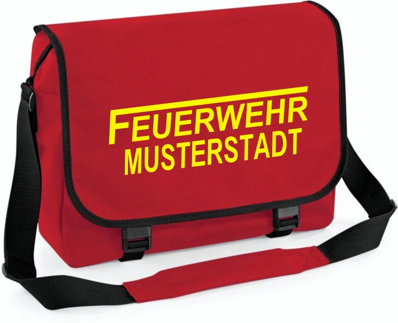 Feuerwehr Umhängetasche rot, groß