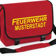 Feuerwehr Umhängetasche rot, groß