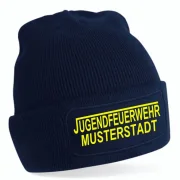 Jugendfeuerwehr Strickmütze navy